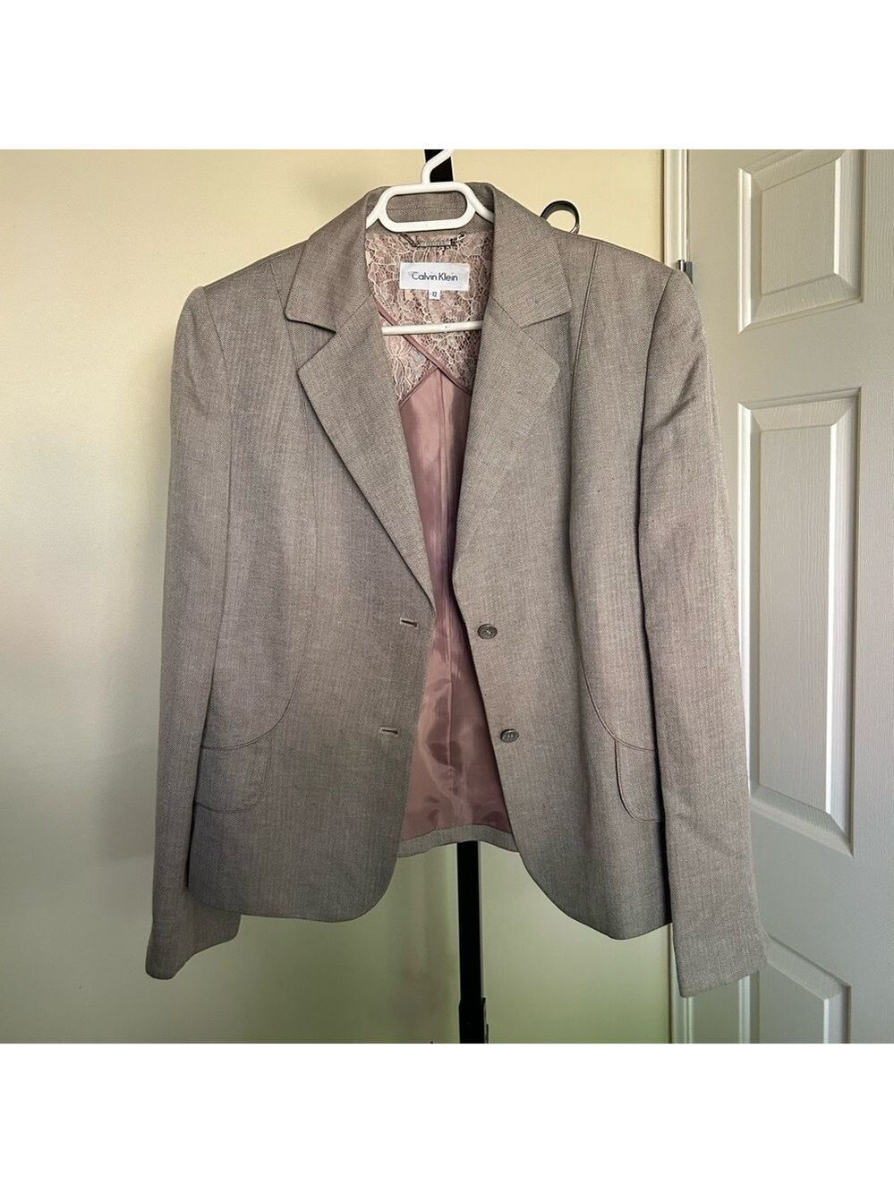 Calvin Klein Linen Blend Women's Blazer, Size 12.